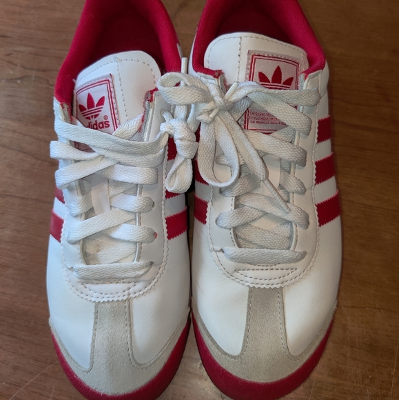 adidas Other - Adidas red and white striped shoes